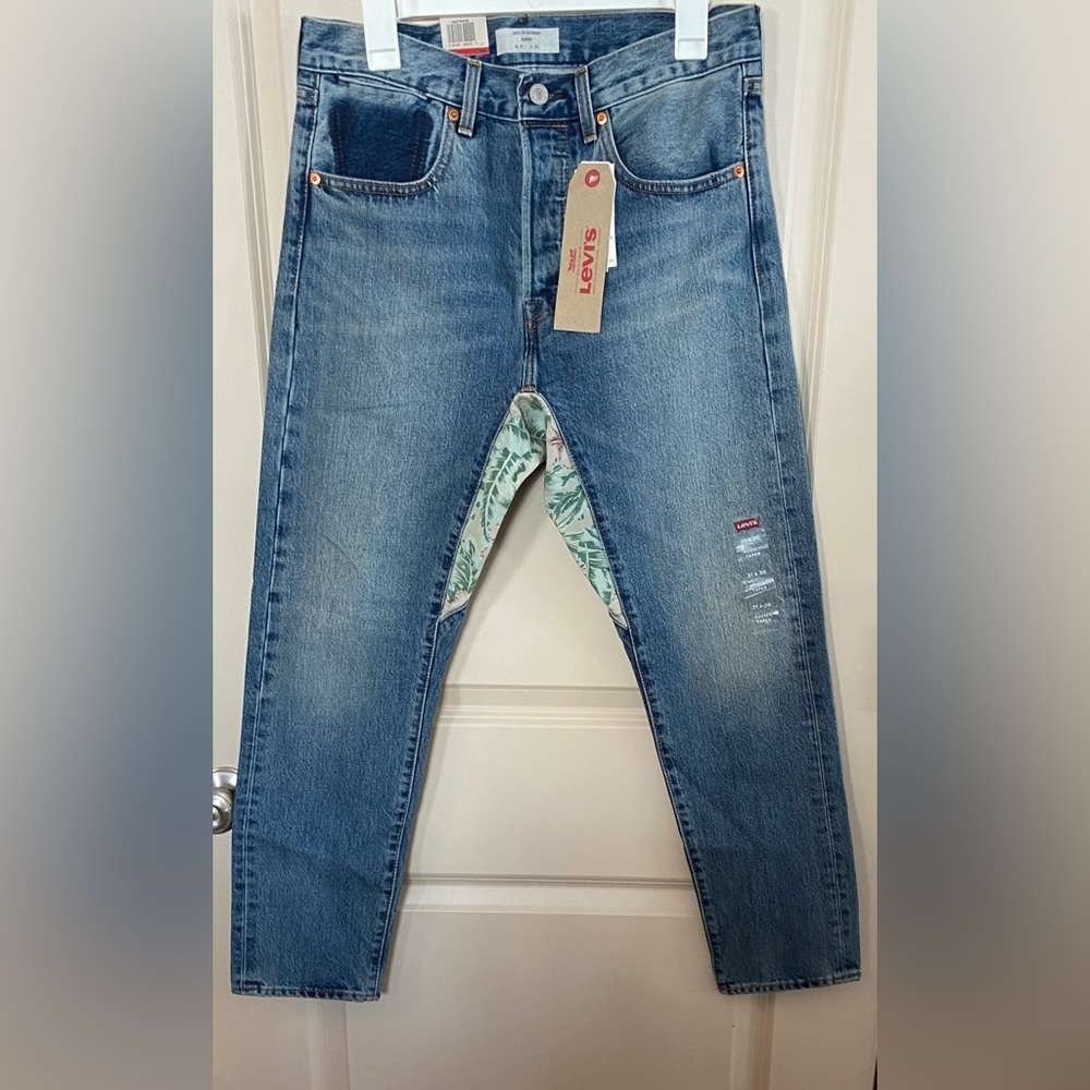 Levi's Altered Taper Men's Blue Jeans Gusset Funky 30/30 Women Fit Like 27-28